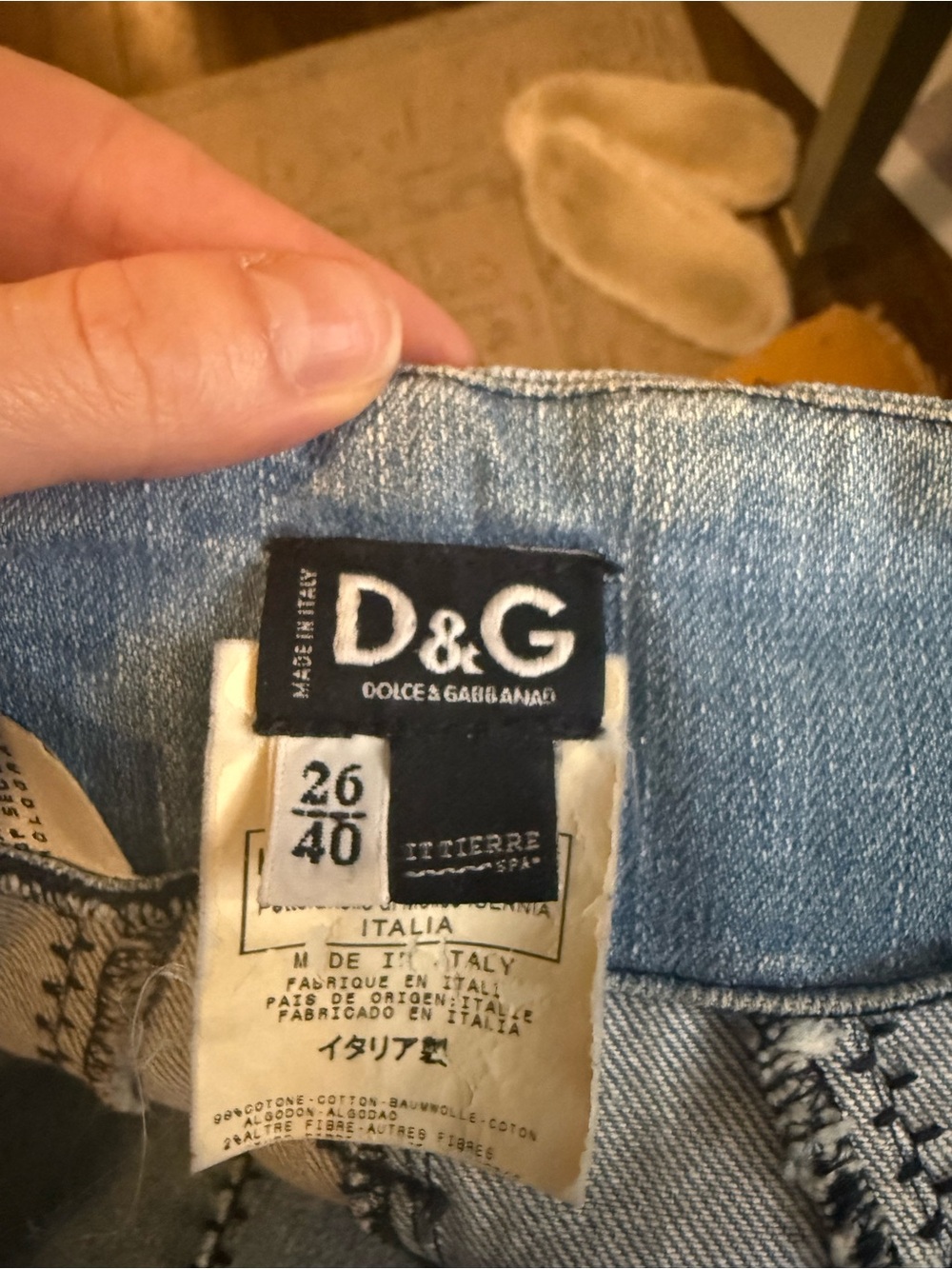 Dolce & Gabbana Light Blue Denim Lace-Up Mini Skirt - Picture 6 of 9